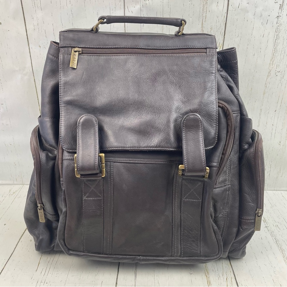 Karis Vintage‎ Leather Backpack *Made in Columbia